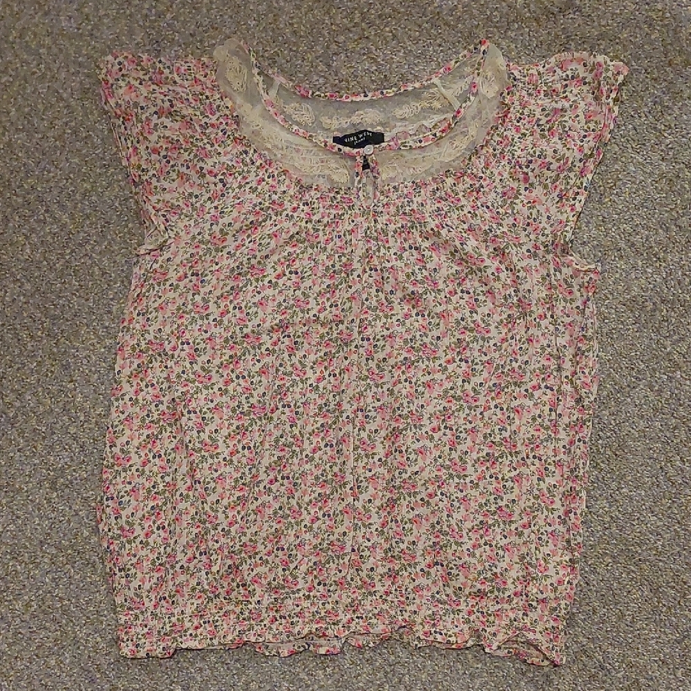 Nine West Floral Blouse